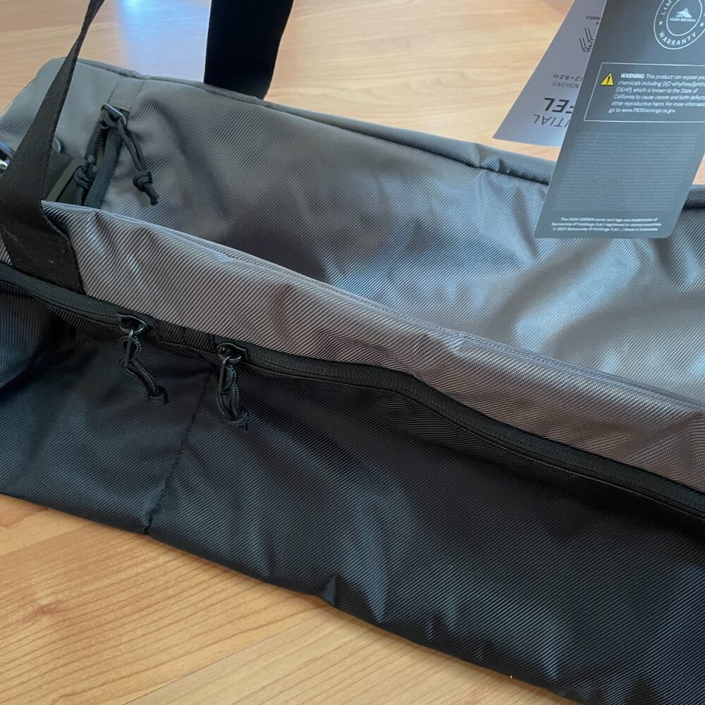 High Sierra Essential Duffel Bag, Mercury Black 60 L. Gym Travel Carry On. NWT - Picture 11 of 16